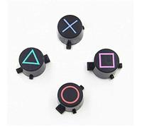 rtwetof Controller Part ABXY Button Replacement for Sony Playstation Dualshock 4 PS4 Gamepad Controller Circle Square Triangle Black ABS Material Compatible with Gaming Console