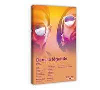 RTWXYK PNL Art Poster Hip Hop Music Album Dans La Légende Cover Tracklist Stylish Rapper Singer Fans Gift Room Decor Canvas Poster Bedroom Decor Landscape Office Room Decor Gift 08x12inch(20x30cm)
