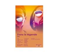 RTWXYK PNL Art Poster Hip Hop Music Album Dans La Légende Cover Tracklist Stylish Rapper Singer Fans Gift Room Decor Canvas Poster Bedroom Decor Landscape Office Room Decor Gift 08x12inch(20x30cm)