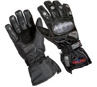 RTX HIPORA Thinsulate 3D Winter Warm Water Rain Resistant CE UKCA Knuckle Armoured LEATHER Motorbike Scooter Biker Gloves (L)