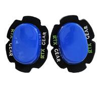 RTX Leathers Universal Durable Motorcycle Knee Sliders Motorbike Knee Slider Pucks - Hook and Loop Backed for Racing/Trackday Training/Road Motorbike Riding. (Blue)