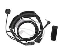 Rtxbvg 2.5 mm Throat Microphone Headset PTT Microphone for Walkie Talkie Radio TLKR T5 T80 T60 T6 T8 Talkabout MR350R T6500