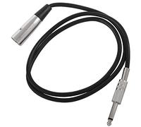 Rtxbvg 3 Pin XLR Connector 6.35mm Male Mono Jack Cable 1/4 Inch 1 Meter (Approximately 3.3 Feet)