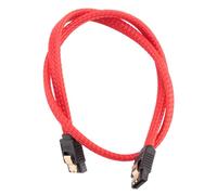 Rtxbvg 50cm 3.0 III Sata3 7Pin Data Cable Cables Ssd 6Gb/S HDD Data Cable with Nylon Top Version (Red)