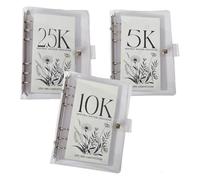 Rtxbvg 5k/10k/2.5k Saving Challenge Book 12 Month Money Saving Binder 12 Month Saving Challenges An Easy and Fun Way to Save