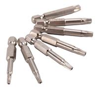 Rtxbvg 7 Piece Screwdriver Bit Star Screwdriver Bit Drill Bit Magnetic Hex Shank 1/4 Inch Hand Tools Five Point Star Drill Hole