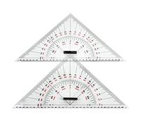 Rtxbvg Graphic Drawing Triangular Ruler for Drawing 300mm Large Scale Triangular Ruler for Distance Measurement Teaching Engineering Design