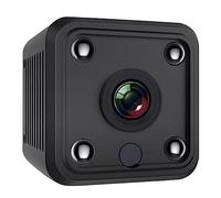 Rtxbvg Mini Surveillance Camera 4K 1080P HD Indoor WiFi Camera Transmission in App for Mobile Phone Indoor Camera with Battery A