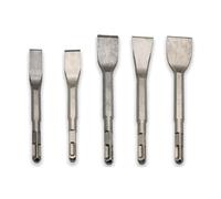 Rtxbvg Set of 5 Scraper Chisels with Hammer for Grooving, Masonry, Concrete, Tile Bits, Square Point Chisels
