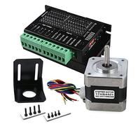 Rtxbvg TB6600 4A 9-42V One Step Motor CNC Driver with Nema 17 Bipolar 1.7A 40N.Cm Torque Holding and Motor Mounting Bracket for Hobby 3D Printer CNC Router