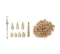 Rtxbvg Thermal Insert Nut, TS100 Iron Tip, Soldering Iron Tip, Internal Thread Head, M2-M8, Brass Hot Melt Insert Nuts Kit