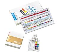 Rtxbvg Travel Paint Pack, Mini Acrylic Travel Paint, Mini Paint with Folder Clips, C