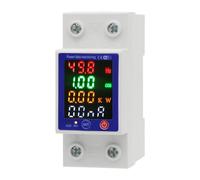 Rtxbvg Tuya WiFi Smart Energy Meter Multifunctional Protector Color Screen Low Voltage Protector Prepaid Meter