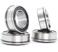 RTXRPKXZE Precision Flanged Ball Bearings 4Pcs F6202 F6202RS Bearing F6202-15-2RS Flange Ball Bearings 15x35x11mm ABEC-1 F6202-RS Garden Cart Wheel Bearing