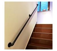 RTY-BY Safety Grab Rail for Outdoor Indoor, Stairs Handrail Banister Rail Support Kit,Assistive Grab Bar | Lead Direct to Stairwell Door-House or Cellar entryway, Black (Size : 90cm(3ft))