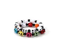 RTY Gothic Skull Bracelet Punk Death's Head Bracelet Exaggerated Handmade Beaded Bracelets for Women Men, Zinc, no gemstone