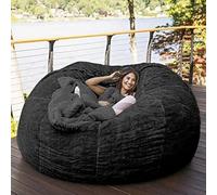 RTYHN Giant Fur Bean Bag Chair, 5/6/7ft Soft Fluffy Lazy Sofa,Durable Comfortable Oversized Round Chair Beanbag Cover(No Filler)