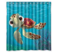 RTYRT Printed shower curtain 3D 180 * 200cm Turtle Finding Nemo Waterproof Bathroom Shower Curtain