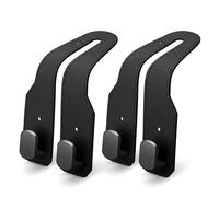 Rtyuio 2Pcs Car Headrest Hooks,Double Hook in-Car Organizer, Purse Holder & Mobile Phone Hanger | Vehicle Seat Back Storage for Bags, Handbags & Essentials (Black)