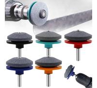 Rtyweth Industrial Lawnmower Dull Sharpener Universal Grinding Rotary Drill Cuts Accessories Mower Tool Parts Lawn Sharpener