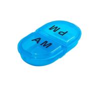 Rtyweth Pill Box Mini Pill Case 2 Tablet Pill Organizer Case Dispenser Travel Container Storage Drug Box Medicine Tablet