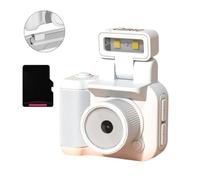 Rtyweth Retro Snap Digital Camera, 1080p Hd Mini Camera with Led Flash Light, Travel Camera Recorder Digital Video Thumb Snap