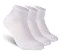 RTZAT Merino Wool Ankle Socks, Men's Women's 90% Wool Athletic Thin Running Moisture Wicking Socks, 3 Pairs, White, Small