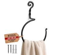 RTZEN Handtuch Ring Haken Halterung Zubehör, Wand Aufhänger für Badezimmer oder Küche, handgefertigt décor