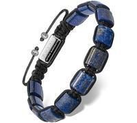 RTZN® Lapis Lazuli Bracelets for Men - Premium Artisan Handcrafted Authentic Blue Lapis Lazuli Men Beaded Bracelet - Adjustable Spiritual Bracelets for Men (Havana)