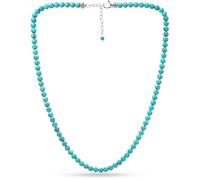 RTZN® Mens Beaded Necklaces - Premium Artisan Handcrafted Turquoise Necklace for Men - 6MM Beaded Necklace for Men and Women Adjustable 22"- 24” Inches (Turquoise)