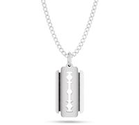 RTZN® Pendant Necklace for Men - Premium Stainless Steel Silver Pendant Necklace with 22" Chain + 2" Extension - Waterproof & Non-Tarnish Pendants for Men - Bold Symbols of Strength, Legacy & Meaning