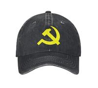 RTZXGIGC Communism Symbol Fashion Unisex Cotton Baseball Cap Outdoor Adult Adjustable Denim Hat Gift