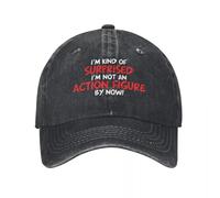 RTZXGIGC I'm Kind of Surprised I'm Not an, Sarcastic Humor, Graphic Novelty Denim Hat Durable for All Seasons Women Hat Baseball Cap