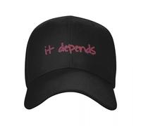 RTZXGIGC “It Depends…” Baseball Cap Fashionable |-F-| Icon Men's Big Size hat Women's Golf Wear Men's