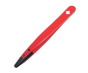 Ru lassic Techno Swiss Cross Tweezers, Epoxy Coated Stainless Steel for Precise Eyebrows and Hair Removal 1KS101,Rubis Switzerland Swiss Made World Renowned Precision