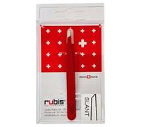 Rubis Switzerland Classic Slant Tweezers 1K106 Red