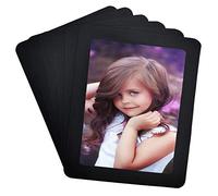 Ru Xing 6x8 Magnetic Picture Frames, 6 Pack - Black Environmentally Friendly Soft Rubber & EVA Material, Strong Permanent Magnets, Perfect for Iron Material Surfaces Decor