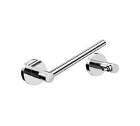 RUACQ Chrome Toilet Roll Holder, Double Post Pivoting, Wall Mounted