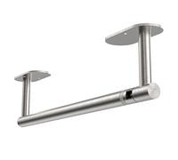 RUACQ Kitchen Roll Holder Under Cabinet, Silver
