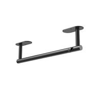 Ruacq Towel Paper Holder Self Adhesive Double Post Pivoting Round Base Under Cabinet Paper Towel Holder for Kitchen
