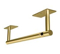 Ruacq Towel Paper Holder Self Adhesive Double Post Pivoting Square Base Under Cabinet Paper Towel Holder for Kitchen