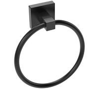 RUACQ Towel Ring, Hand Towel Holder for Bathroom Wall, Matte Black