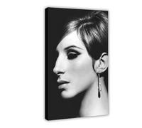 RUADK Barbra Streisand Poster (4) Canvas Poster Bedroom Decor Landscape Decor Gift 24x36inch(60x90cm)