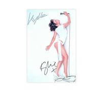 RUADK Kylie Minogue Sexy Autograph Poster (5) Canvas Poster Wall Art Print Picture Paintings 20x30inch(50x75cm)