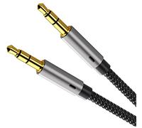 Ruaeoda Aux Cord for Car 6ft 3.5mm Audio Cable Male to Male Stereo Hi-Fi Sound Nylon Braided Aux to Aux 1/8 Cable for Headphone Car Home Stereo Speaker Tablet