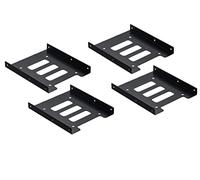 Ruaeoda SSD Mounting Bracket 2.5 to 3.5 Adapter 4 Pack, SSD Bracket 2.5" to 3.5" HDD SSD Hard Disk Drive Bays Holder Metal Mounting Bracket Adapter for PC SSD