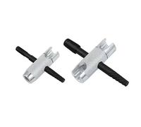 Ruaizel 2 Pcs Grease Fitting Tool, 4 in 1 Grease Zerk Fitting Tool, 4 Way Zerk Grease Fittings Removal Tool Fit 1/8“NPT PTF, 1/4“-28 SAE, M8x1, M10x1 and Hex Size 3/8”, 7/16”, 5/16”, 3/8”