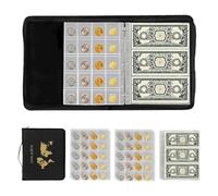 Ruaizel 240 Pockets Coin Albums, Waterproof Coin Collection Book for Bill, Pennies, Quarters, Stamp