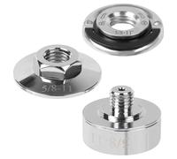 Ruaizel 3Pcs X-Lock Adapter, Grinder Adapter Kit on M14 and 5/8 Inch Thread, Angle Grinder Adapter for Cutting Discs and Grinding Wheels (X-Lock Adapter for 5/8"-11)
