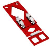 Ruaizel 90° Right Angle Guide Rail, 300mm Track Saw Square, Right Angle Circular Saw Guide Rail Angle Stop Compatible with Festool and Makita Guide Rail (Red)